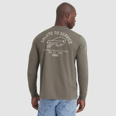 Buffalo Bills 2025 Salute to Service Sideline Long Sleeve T-Shirt Olive - Nike