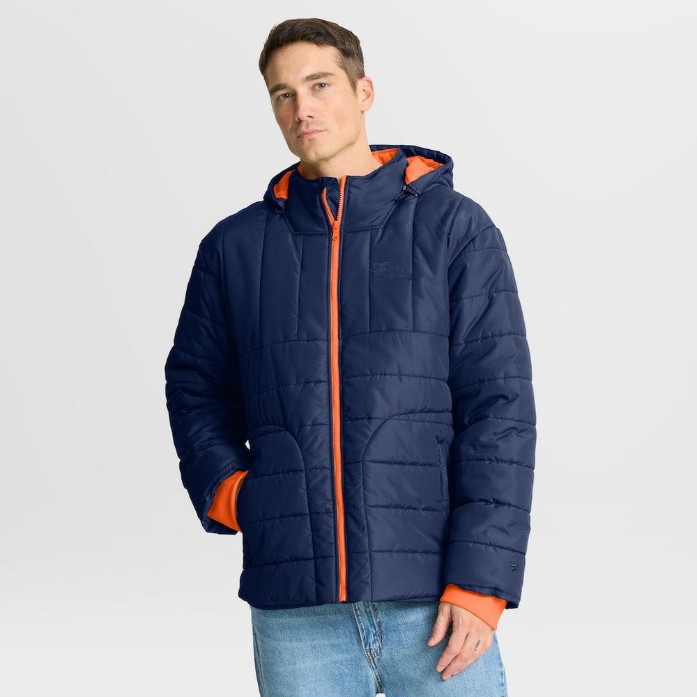 Denver Broncos Full-Zip Hooded Jacket Navy - Fanatics