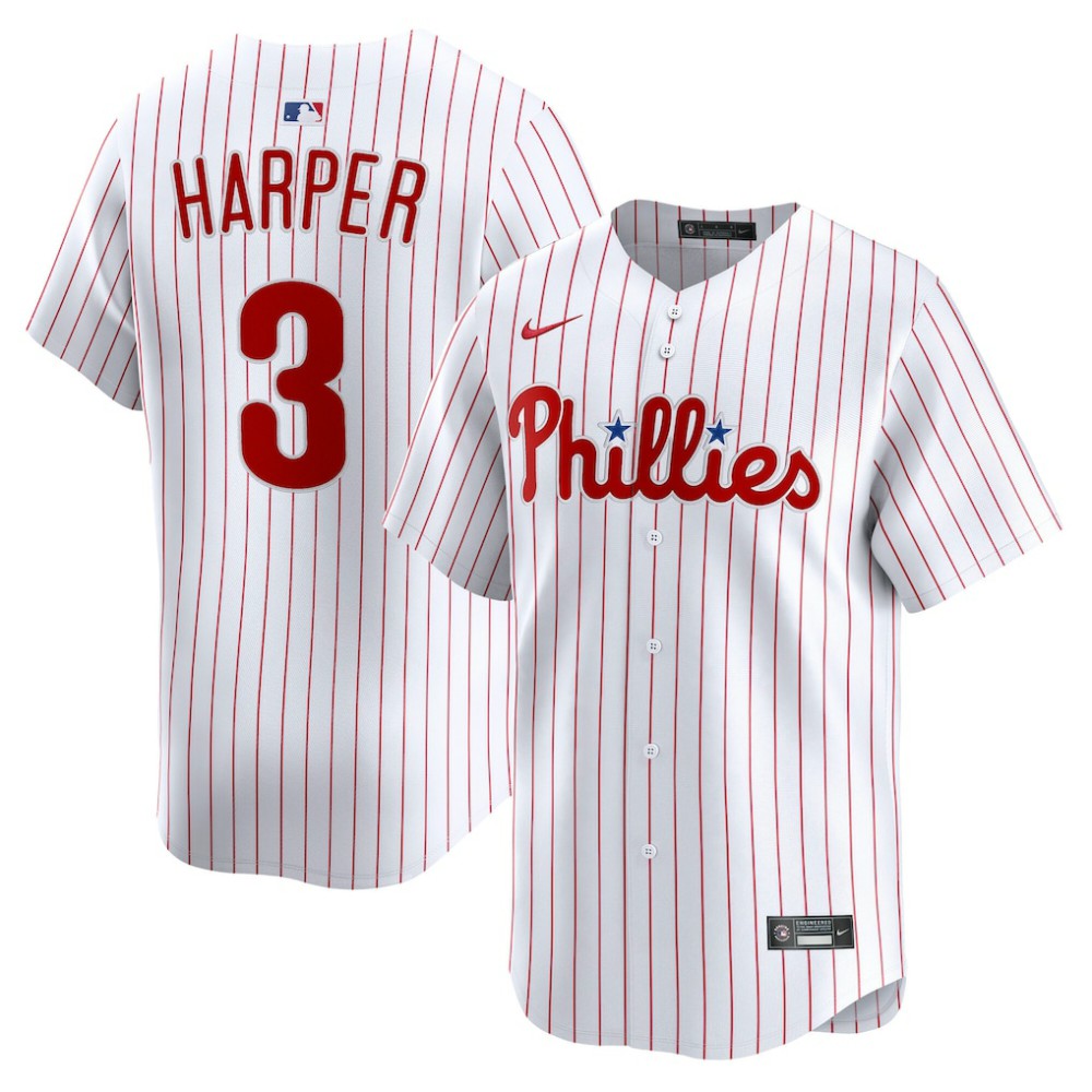 Bryce Harper Philadelphia Phillies Nike Home Limited Player Jersey Lifestyle