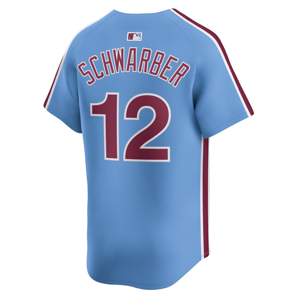 Kyle Schwarber Philadelphia Phillies Nike Alternate Limited Jersey - Light Blue | MLB Jerseys