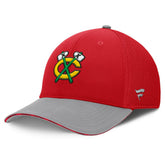 Chicago Blackhawks Fanatics Fundamentals Span Flex Hat Red