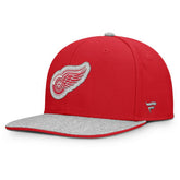 Detroit Red Wings - Fanatics Fundamentals Loden Snapback Hat Red