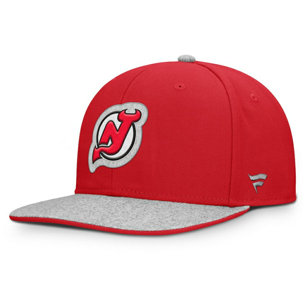 New Jersey Devils - Fanatics Fundamentals Loden Snapback Hat Red