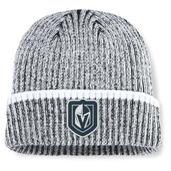 Vegas Golden Knights Fanatics Fundamental Haze Cuffed Knit Hat Charcoal/White