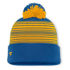 St. Louis Blues - Fanatics Fundamental Spirit Cuffed Pom Knit Hat Navy