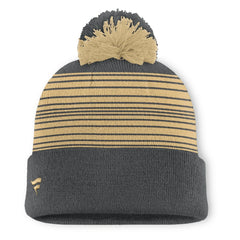 Vegas Golden Knights Fanatics Fundamental Spirit Cuffed Pom Knit Hat Gray
