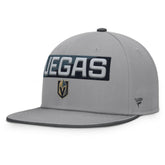 Vegas Golden Knights Fanatics Fundamentals Duo Split Logo Snapback Hat Gray