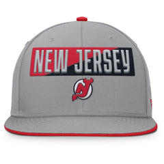 New Jersey Devils - Fanatics Fundamentals Duo Split Logo Snapback Hat Gray