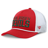 New Jersey Devils - Fanatics Heritage Dutch A-Frame Trucker Adjustable Hat Red/White