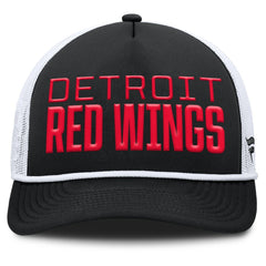 Detroit Red Wings - Fanatics Heritage Dutch A-Frame Trucker Adjustable Hat Black/White
