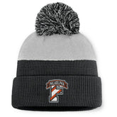 Philadelphia Flyers - Fanatics Authentic Pro Home Ice Cuffed Knit Hat with Pom Black/Gray