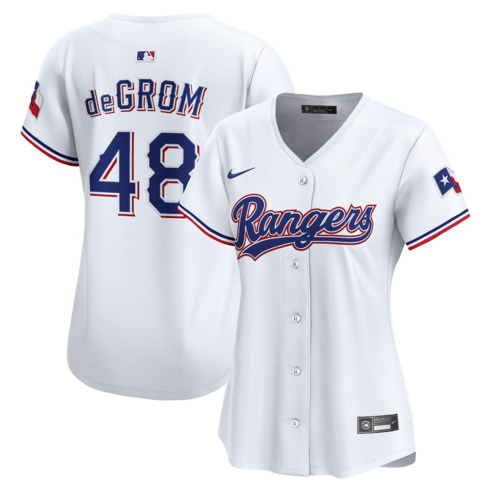 Jacob deGrom Texas Rangers Nike Women's Home Limited Player Jersey On Sale