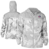 Columbus Blue Jackets - Columbia Camo Flash Challenger Omni-Shade Full-Zip Hoodie Windbreaker Gray
