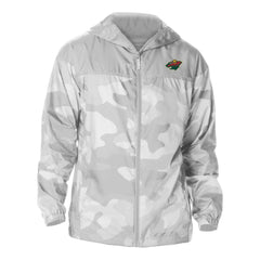 Minnesota Wild - Columbia Camo Flash Challenger Omni-Shade Full-Zip Hoodie Windbreaker Gray