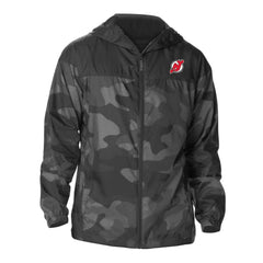 New Jersey Devils - Columbia Camo Flash Challenger Omni-Shade Full-Zip Hoodie Windbreaker Black