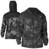 San Jose Sharks - Columbia Camo Flash Challenger Omni-Shade Full-Zip Hoodie Windbreaker Black