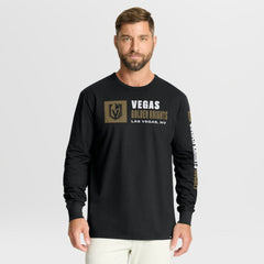Vegas Golden Knights Fanatics Goal Crease Legacy Long Sleeve T-Shirt Black