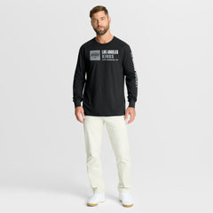 Los Angeles Kings - Fanatics Goal Crease Legacy Long Sleeve T-Shirt Black