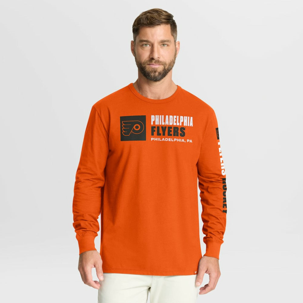 Philadelphia Flyers - Fanatics Goal Crease Legacy Long Sleeve T-Shirt Orange