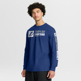 Tampa Bay Lightning - Fanatics Goal Crease Legacy Long Sleeve T-Shirt Blue