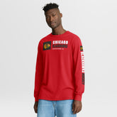Chicago Blackhawks Fanatics Goal Crease Legacy Long Sleeve T-Shirt Red