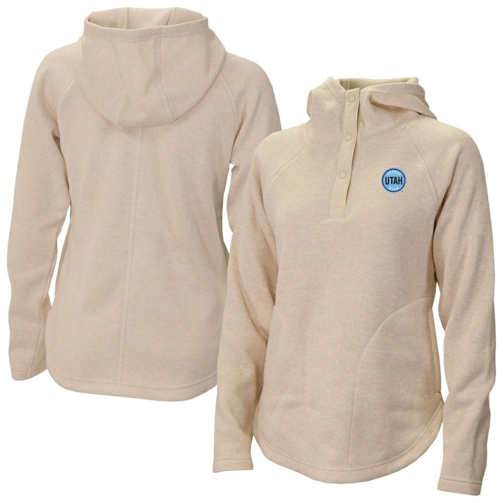 Utah Mammoth - Columbia Women's Sweater Weather Quarter-Snap Hoodie Cream