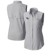 Utah Mammoth - Columbia Women's Tamiami Omni-Shade Sleeveless Button-Up Shirt Gray