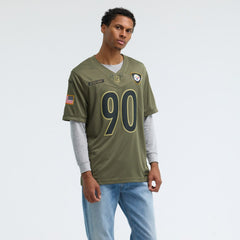 T.J. Watt Pittsburgh Steelers 2025 Salute to Service Limited Jersey Olive - Nike