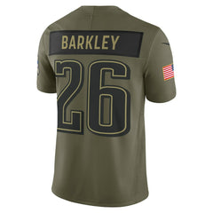 Saquon Barkley Philadelphia Eagles 2025 Salute to Service Limited Jersey Olive - Nike