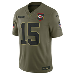 Patrick Mahomes Kansas City Chiefs 2025 Salute to Service Limited Jersey Olive - Nike
