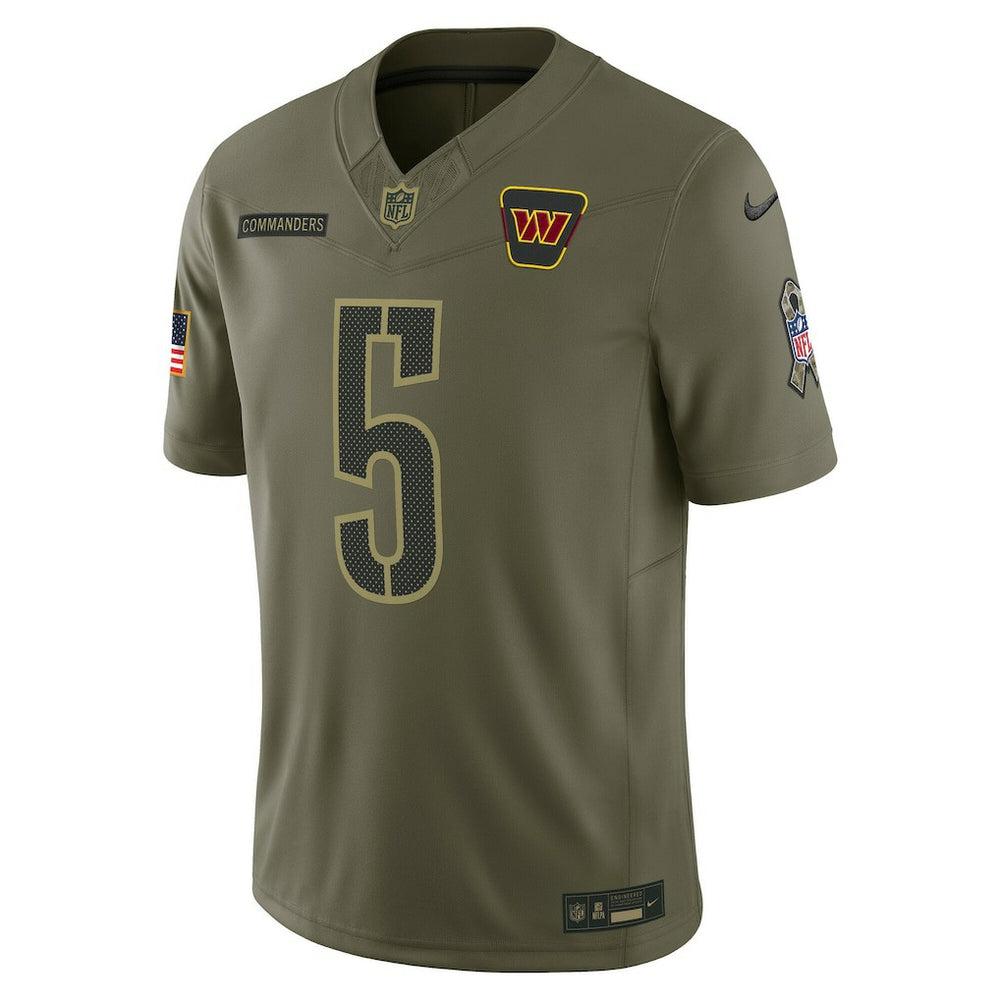 Jayden Daniels Washington Commanders 2025 Salute to Service Limited Jersey Olive - Nike