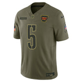 Jayden Daniels Washington Commanders 2025 Salute to Service Limited Jersey Olive - Nike