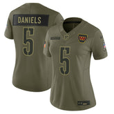 Jayden Daniels Washington Commanders Women's 2025 Salute to Service Limited Jersey Olive - Nike