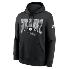 Pittsburgh Steelers Full Blitz Club Fleece Pullover Hoodie Black - Nike