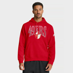 San Francisco 49ers Full Blitz Club Fleece Pullover Hoodie Scarlet - Nike