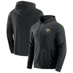 Jacksonville Jaguars J. Palmer Players Lounge Tri-Blend Full-Zip Hoodie Dark Heather Gray - NFL