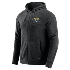 Jacksonville Jaguars J. Palmer Players Lounge Tri-Blend Full-Zip Hoodie Dark Heather Gray - NFL