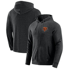 Chicago Bears J. Palmer Players Lounge Tri-Blend Full-Zip Hoodie Dark Heather Gray - NFL