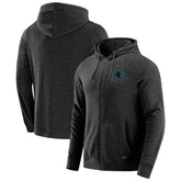 Carolina Panthers J. Palmer Players Lounge Tri-Blend Full-Zip Hoodie Dark Heather Gray - NFL