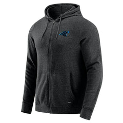 Carolina Panthers J. Palmer Players Lounge Tri-Blend Full-Zip Hoodie Dark Heather Gray - NFL