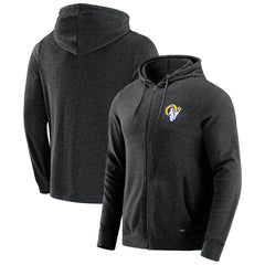 Los Angeles Rams J. Palmer Players Lounge Tri-Blend Full-Zip Hoodie Dark Heather Gray - NFL