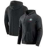 Miami Dolphins J. Palmer Players Lounge Tri-Blend Full-Zip Hoodie Dark Heather Gray - NFL