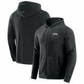 New York Jets J. Palmer Players Lounge Tri-Blend Full-Zip Hoodie Dark Heather Gray - NFL