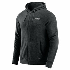 New York Jets J. Palmer Players Lounge Tri-Blend Full-Zip Hoodie Dark Heather Gray - NFL