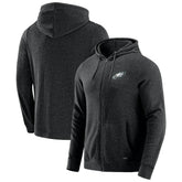 Philadelphia Eagles J. Palmer Players Lounge Tri-Blend Full-Zip Hoodie Dark Heather Gray - NFL