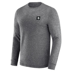 Minnesota Vikings J. Palmer Four Down Long Sleeve T-Shirt Heather Black - NFL