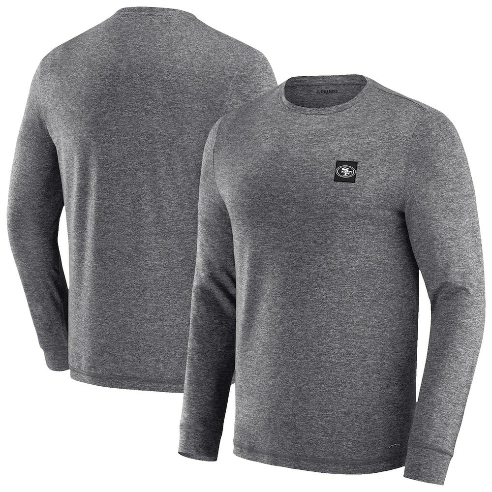 San Francisco 49ers J. Palmer Four Down Long Sleeve T-Shirt Heather Black - NFL