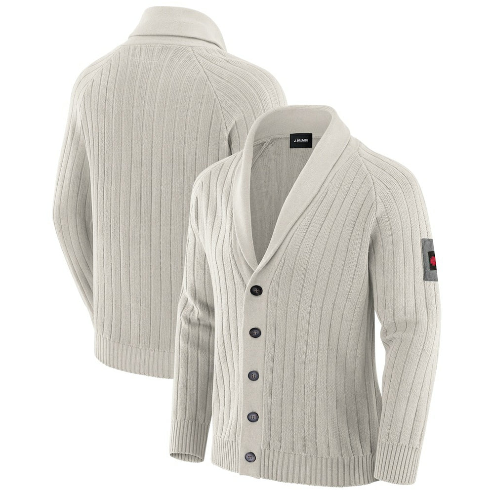 Kansas City Chiefs J. Palmer The Playmaker Cardigan Raglan Sweater Gray - NFL