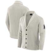 New York Jets J. Palmer The Playmaker Cardigan Raglan Sweater Gray - NFL