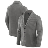 Washington Commanders J. Palmer The Playmaker Cardigan Raglan Sweater Graphite - NFL